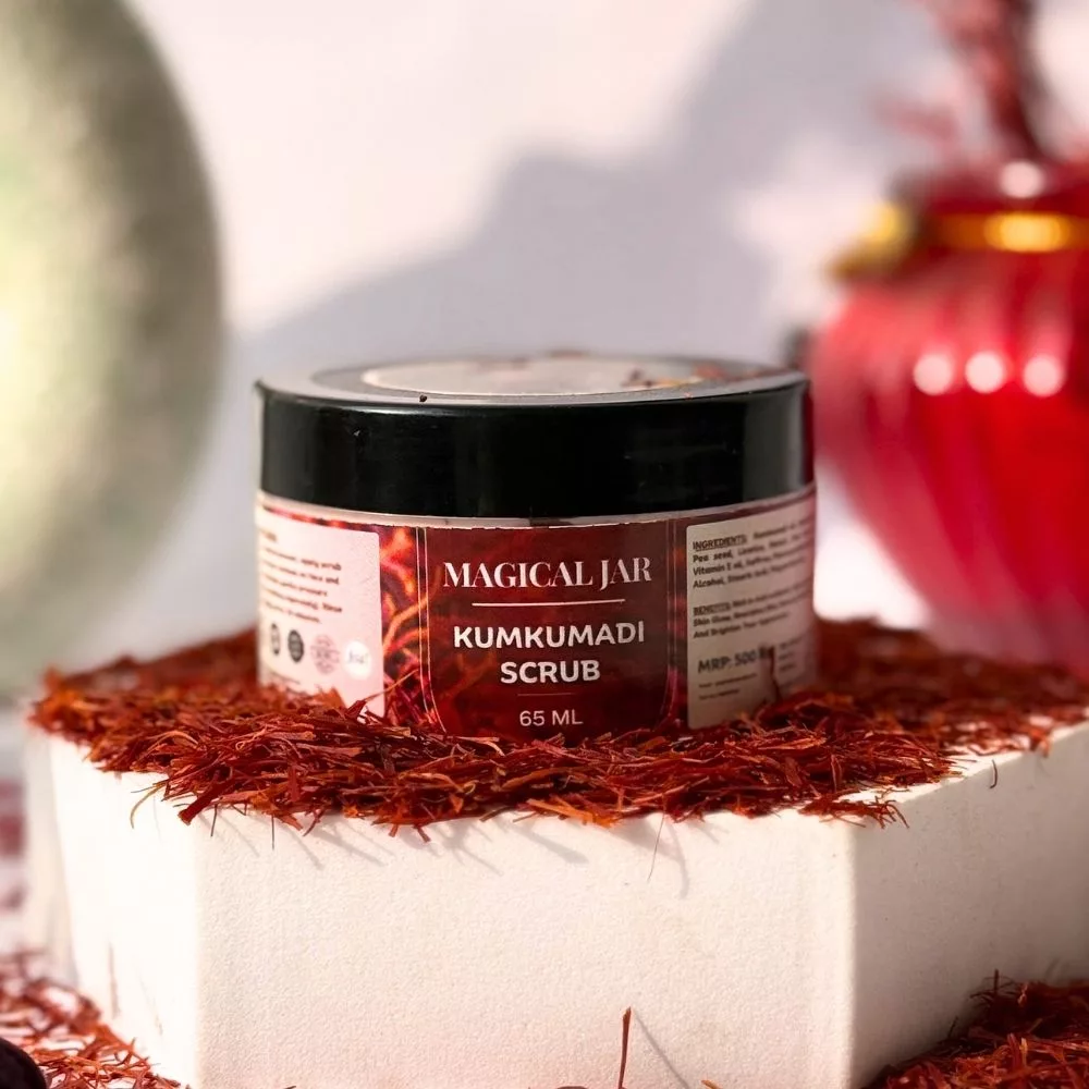 Kumkumadi Glowing Face Scrub - Magical Jar
